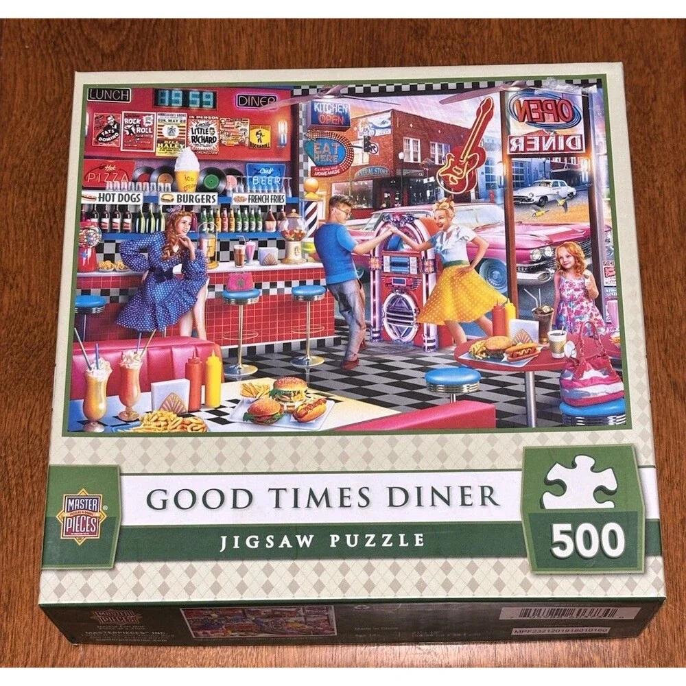 500 Piece Puzzles Lot of 3 Dogs Nature Beach Retro 50s